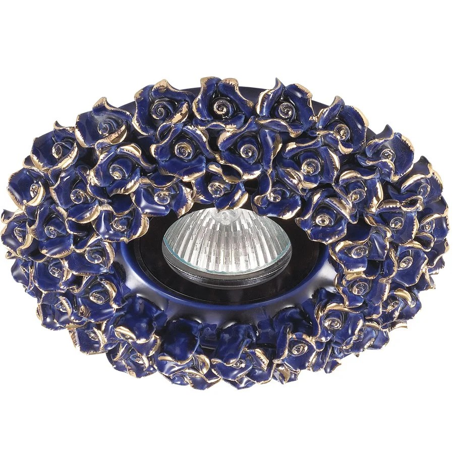 Встраиваемый светильник с цветочками Farfor 370043 Novotech