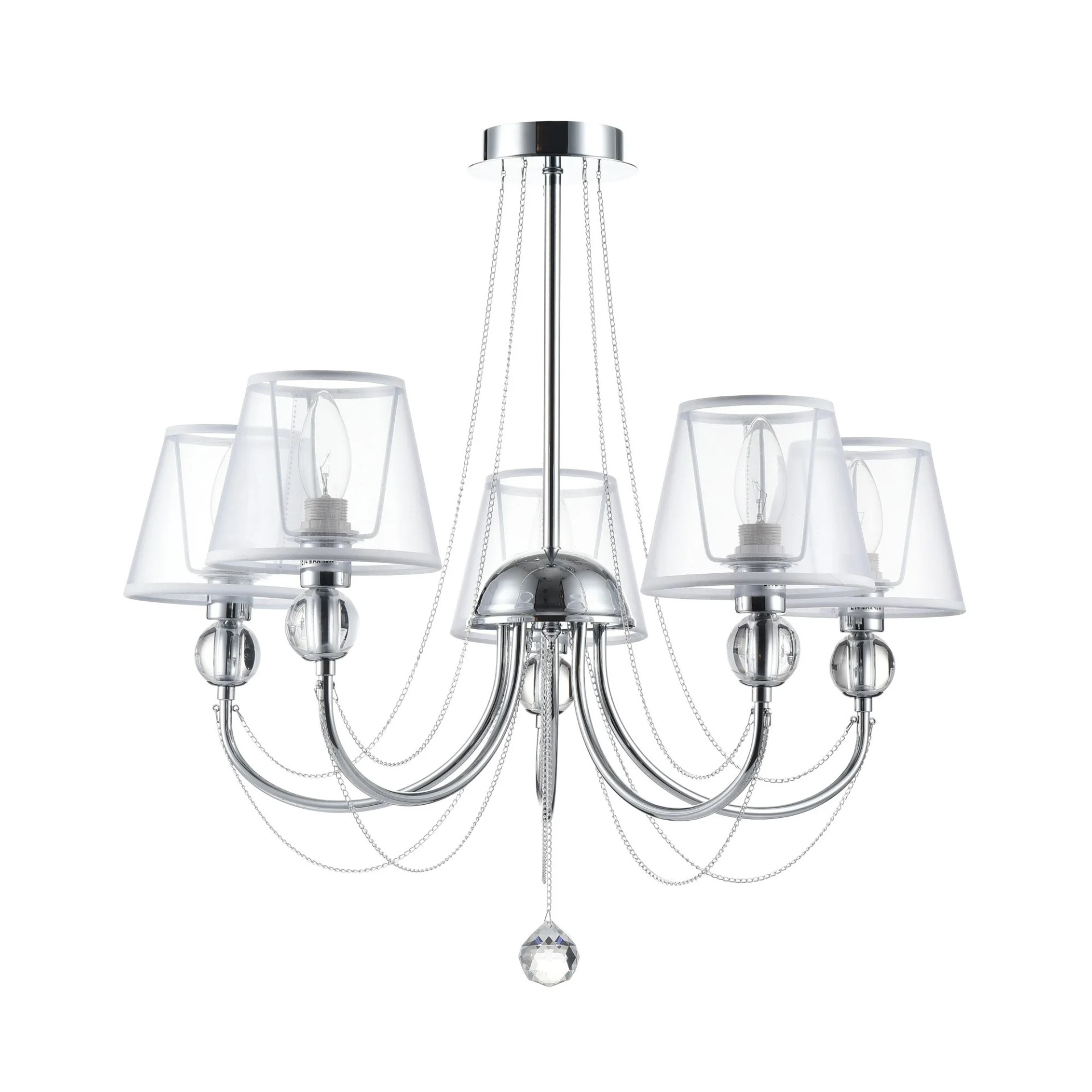 Люстра на штанге Freya Beverly FR5661-PL-05-CH