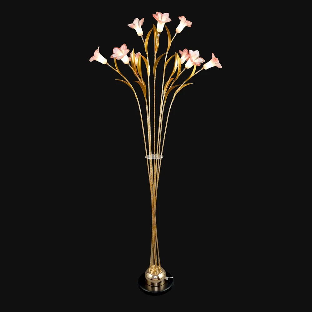 Торшер с цветочками 7885 4-7885-9-FG Y Максисвет