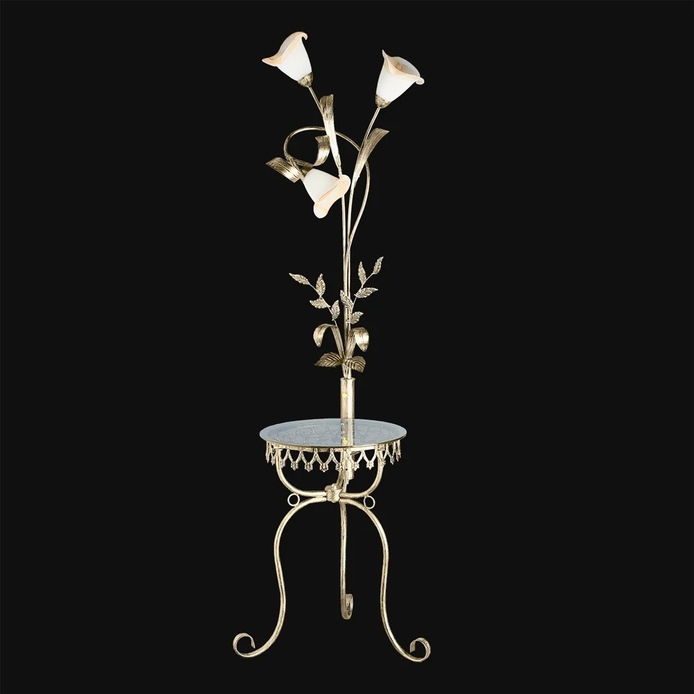 Торшер с цветочками 4458 4-4458-3-AB E14 Максисвет