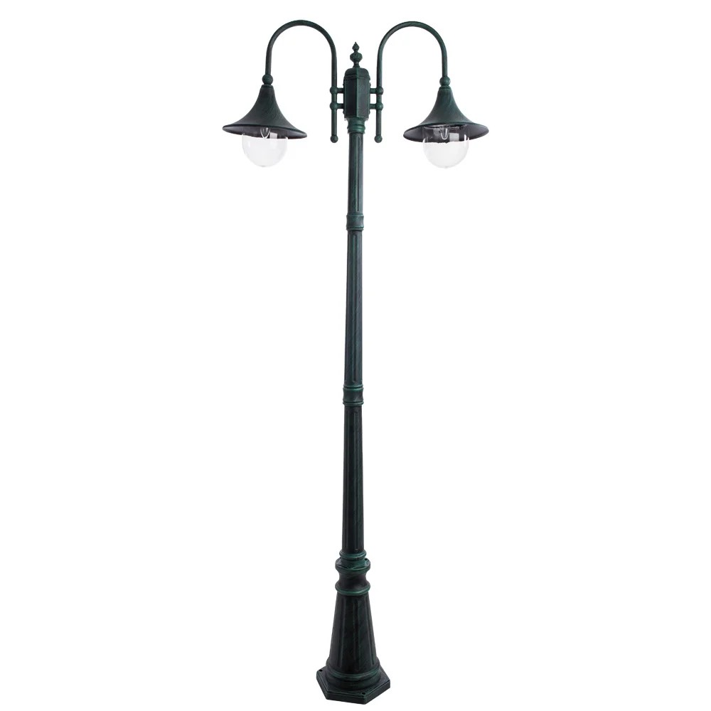 Столб фонарный уличный Arte Lamp MALAGA A1086PA-2BG